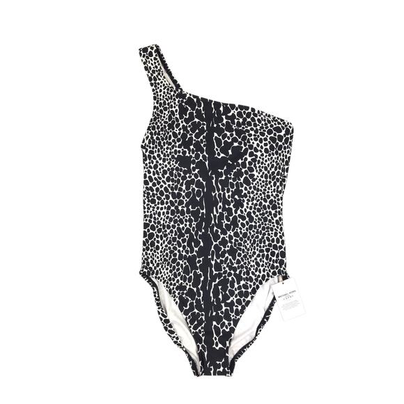 Michael Kors Collection Runway Swimsuit One Shoulder Animal Print Resortwear - Picture 1 of 8